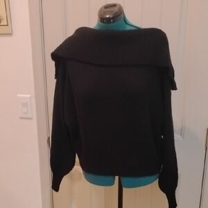 Eloquii Black Off-Shoulder Sweater